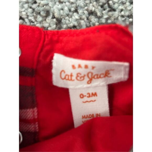 ❤️Baby Girl Cat & Jack Flannel Set 0-3M - Picture 2 of 4